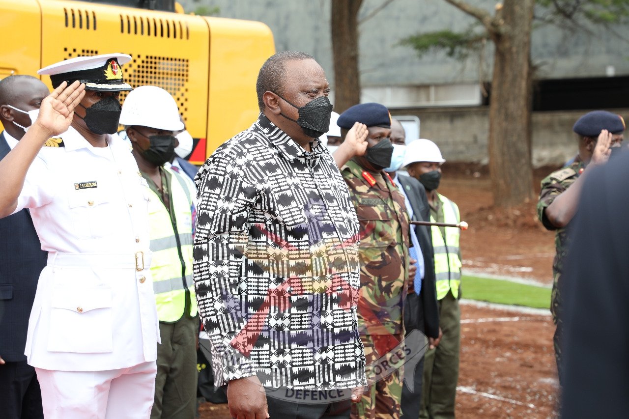 KDF Roysambu groundbreaking with President Kenyatta